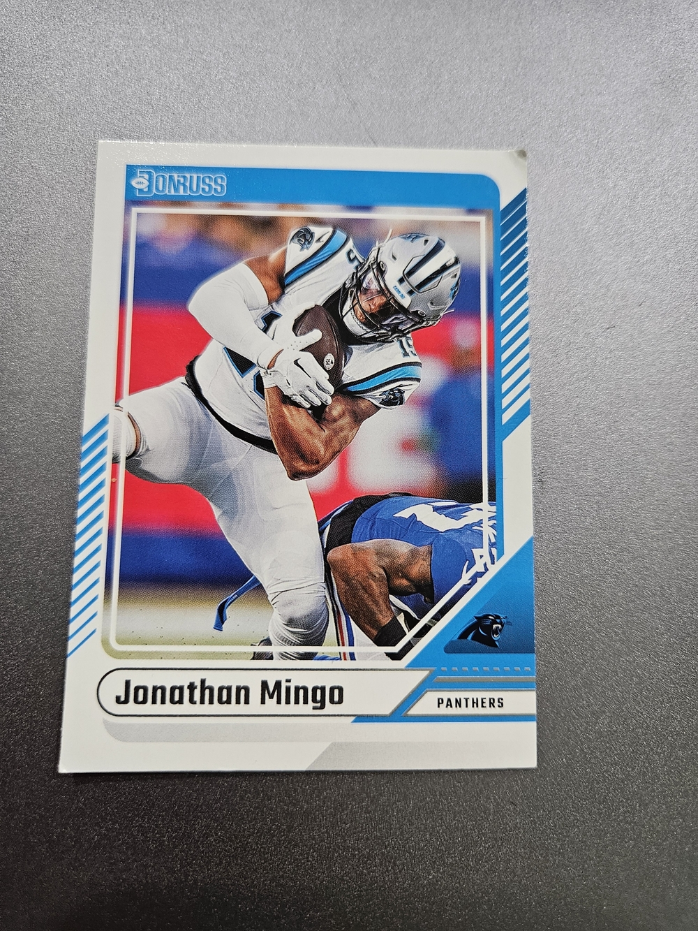 Panini Jonathan Mingo Panthers Card - Blue, White